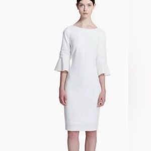 Tommy Hilfiger Elegant Classic White Dress knee length size 10